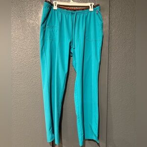 heartsoul Turquoise Scrub Pants Size XL